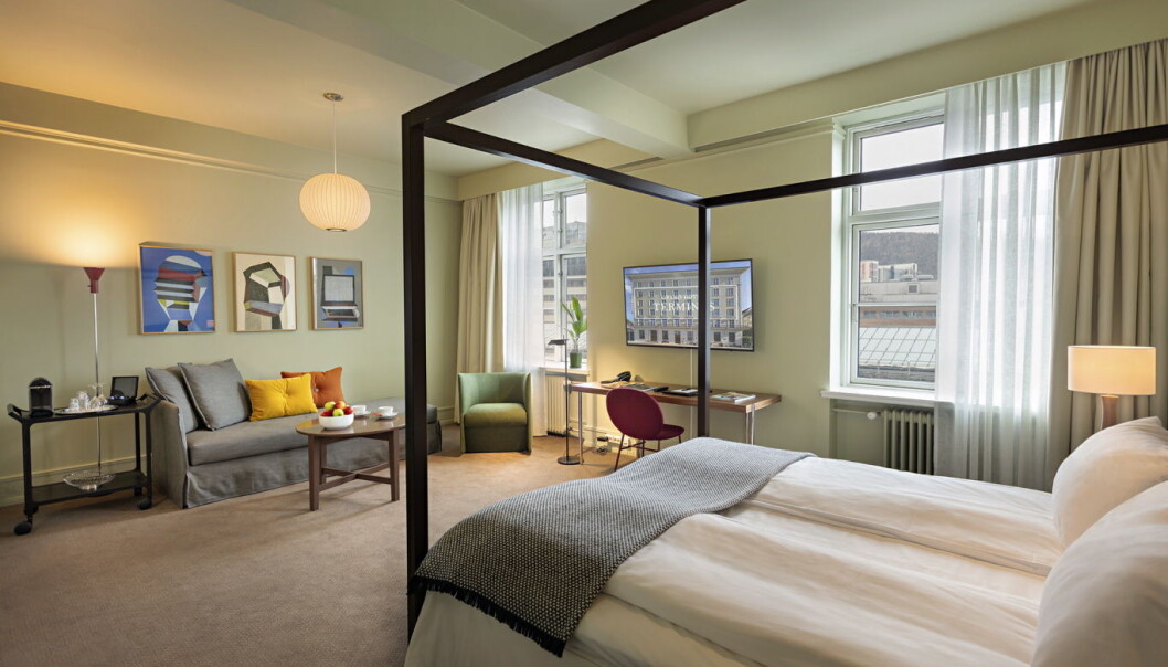 Rom på Grand Hotel Terminus i Bergen. (Foto: Grand Hotel Terminus) Rom på Grand Hotel Terminus i Bergen. (Foto: Grand Hotel Terminus)