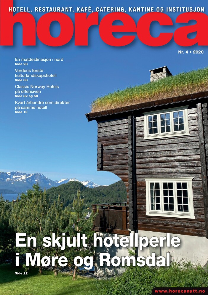 Forsiden på Horecas fjerde utgave i 2020. (Foto: Morten Holt/layout: Tove Sissel Larsgård) Forsiden på Horecas fjerde utgave i 2020. (Foto: Morten Holt/layout: Tove Sissel Larsgård)
