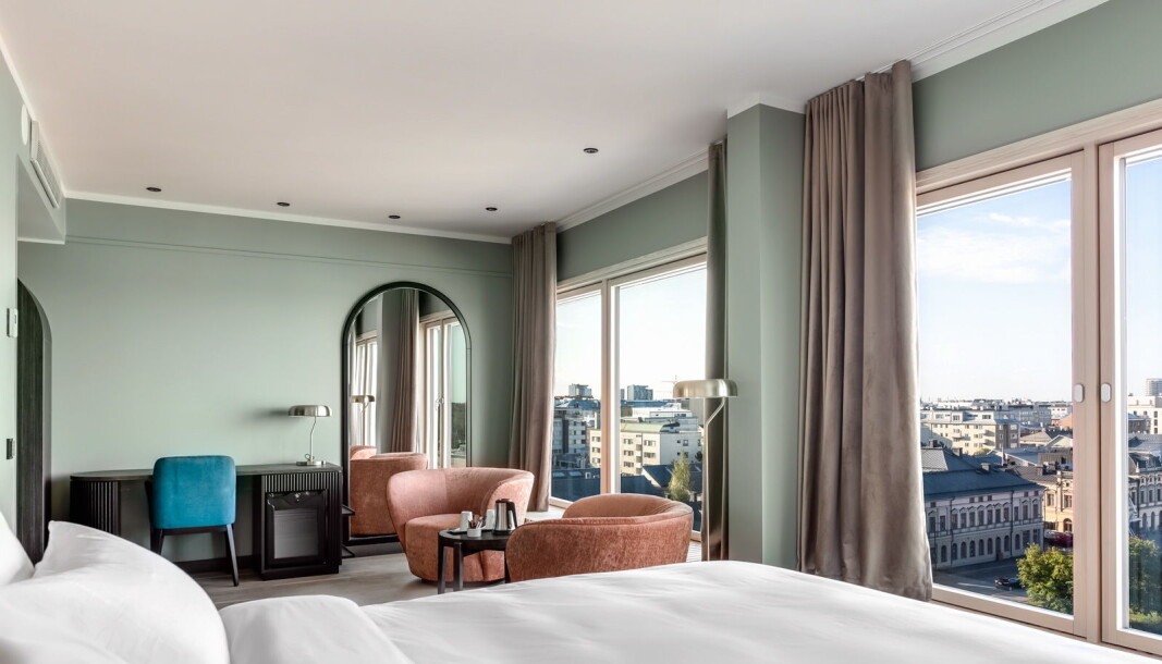 Utsikt fra ett av rommene på nyrenoverte Radisson Blu Hotel Oulu. (Foto: Radisson Hotel Group) Utsikt fra ett av rommene på nyrenoverte Radisson Blu Hotel Oulu. (Foto: Radisson Hotel Group)
