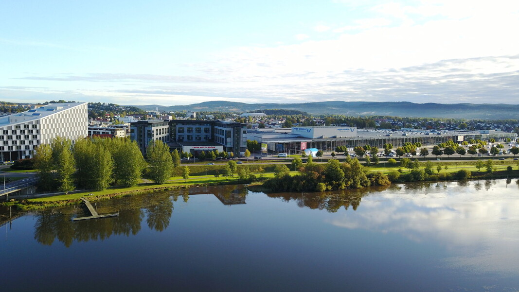 Thon Hotel Arena ved Norges Varemesse har gjenåpnet. (Foto: Norges Varemesse) Thon Hotel Arena ved Norges Varemesse har gjenåpnet. (Foto: Norges Varemesse)