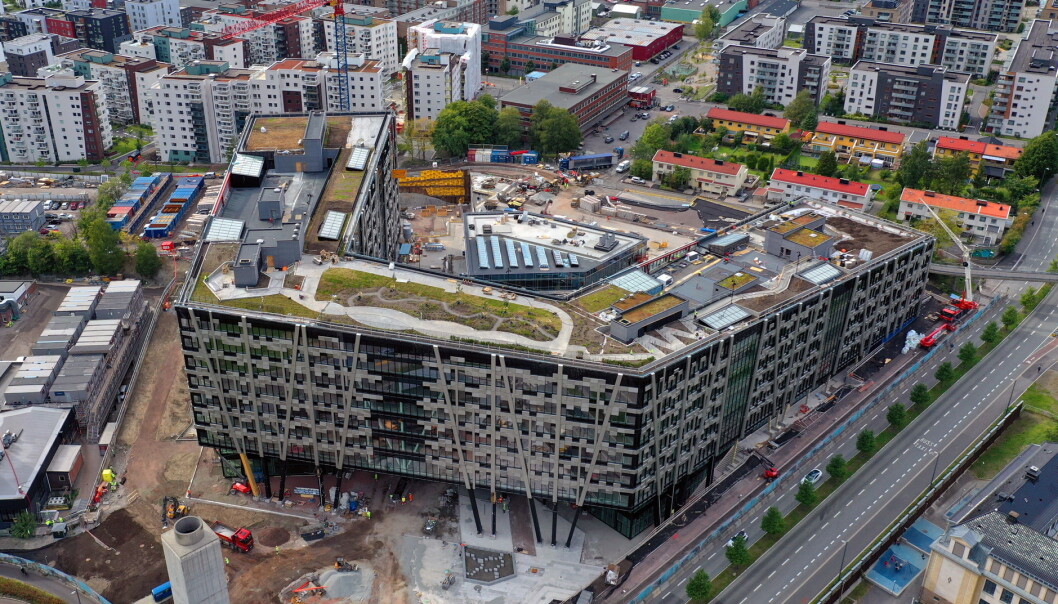 Økern Portals takpark blir Nord-Europas største med spiselige vekster. (Foto: Økern Portal) Økern Portals takpark blir Nord-Europas største med spiselige vekster. (Foto: Økern Portal)