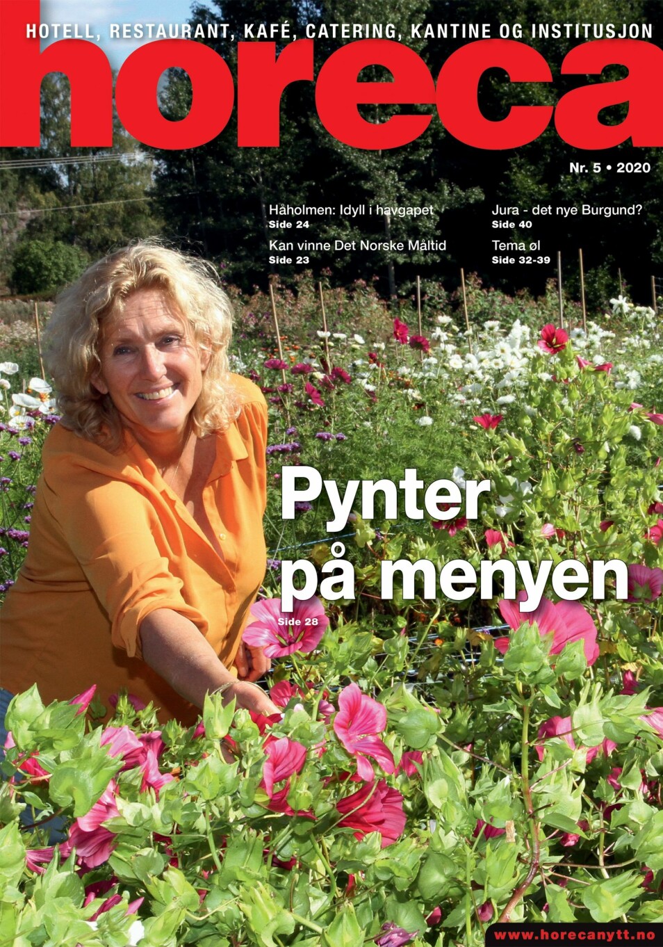 Forsiden på Horecas femteutgave i 2020. (Foto: Heidi Fjelland/layout: Tove Sissel Larsgård)