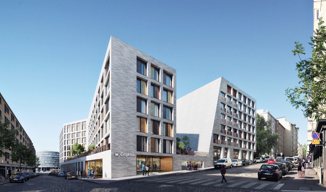 Slik blir Citybox Helsinki. (Illustrasjon: Ylva /Cederqvist & Jäntti Architects) Slik blir Citybox Helsinki. (Illustrasjon: Ylva /Cederqvist & Jäntti Architects)
