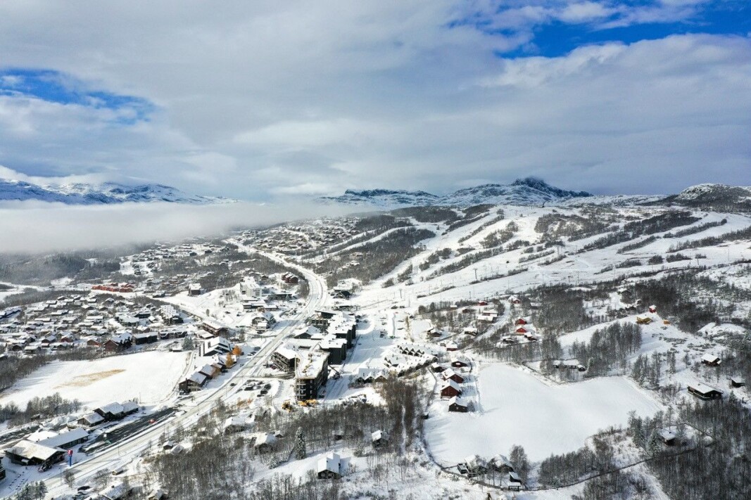 Beitostølen - dekket i hvitt denne uka. (Foto: Nicolay Flaaten) Beitostølen - dekket i hvitt denne uka. (Foto: Nicolay Flaaten)