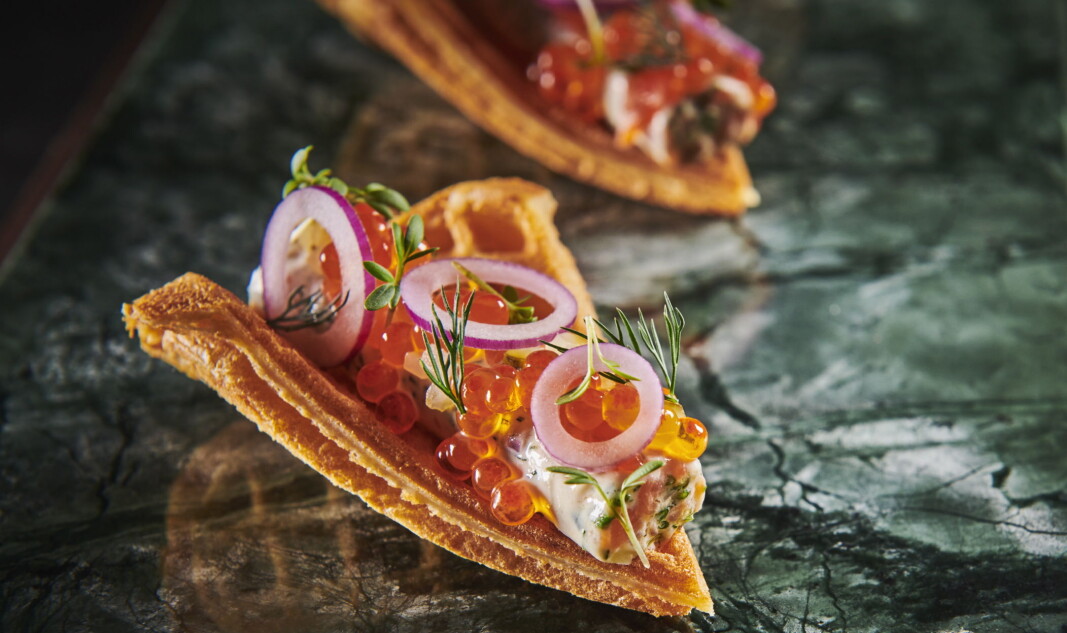 ¨Filip August Bendi fikk pris for den mest innovative tapasen i VM i tapas 2020. (Foto: Tom Haga) ¨Filip August Bendi fikk pris for den mest innovative tapasen i VM i tapas 2020. (Foto: Tom Haga)