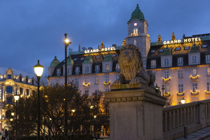 Julepyntet Grand Hotel. (Foto: Didrick Stenersen/VisitOslo) Julepyntet Grand Hotel. (Foto: Didrick Stenersen/VisitOslo)