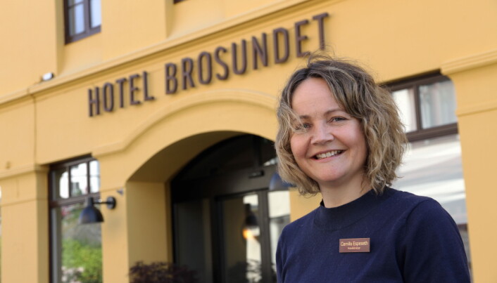 Camilla Espeseth er hotelldirektør på Hotel Brosundet. (Foto: Morten Holt) Camilla Espeseth er hotelldirektør på Hotel Brosundet. (Foto: Morten Holt)