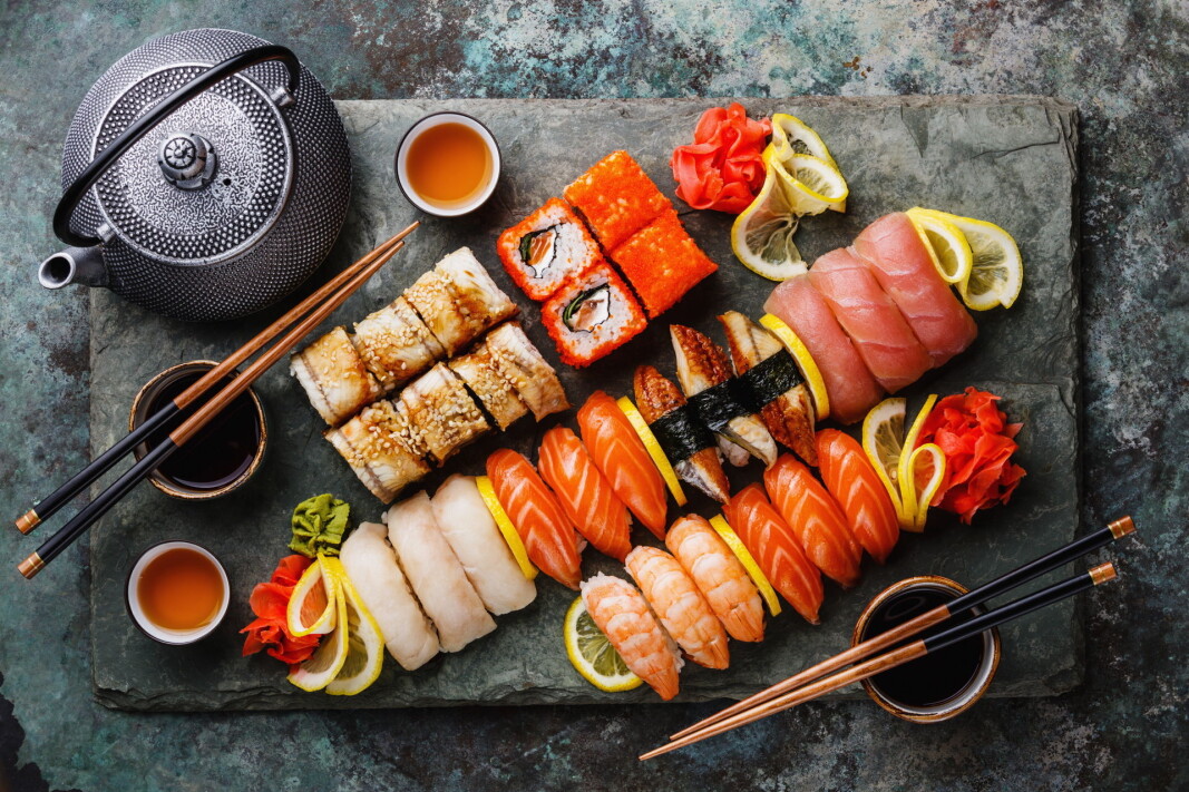 Foodora leverte i snitt 7352 sushibiter hver eneste dag i 2020. (Foto: Foodora) Foodora leverte i snitt 7352 sushibiter hver eneste dag i 2020. (Foto: Foodora)