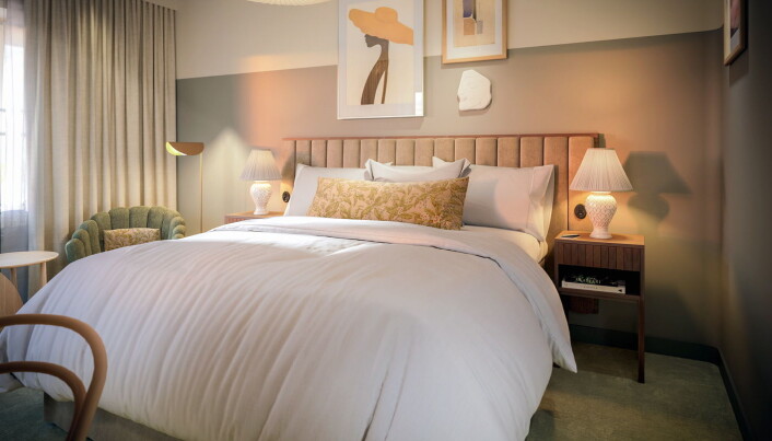 Fra et av rommene på hotellet. (Foto: Hotel Mårtenson) Fra et av rommene på hotellet. (Foto: Hotel Mårtenson)