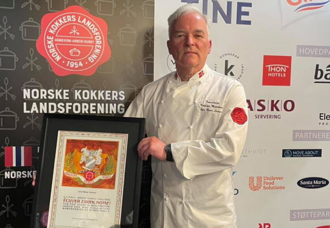 Geir Rune Larsen har fått NKLs høyeste utmerkelse, André Enghs Gullnål. (Foto: NKL) Geir Rune Larsen har fått NKLs høyeste utmerkelse, André Enghs Gullnål. (Foto: NKL)
