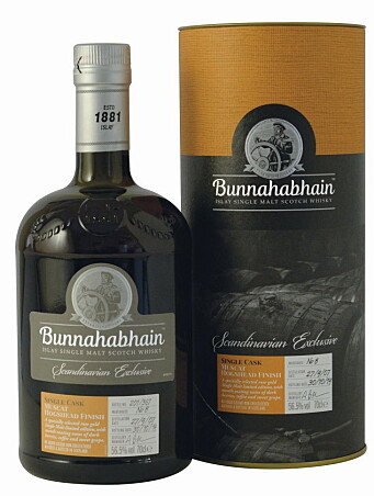 Bunnahabhain Single Cask Muscat Hogshead Finish Scandinavia Exlusive. (Foto: Altia) Bunnahabhain Single Cask Muscat Hogshead Finish Scandinavia Exlusive. (Foto: Altia)