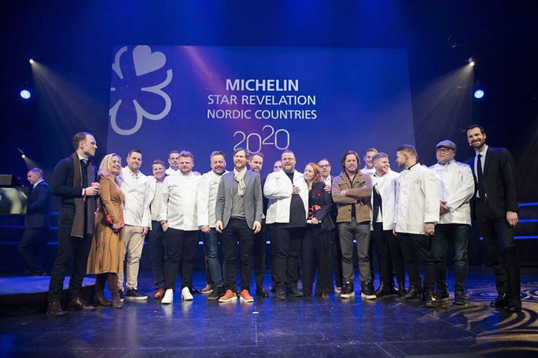 I september blir det nordisk stjernedryss i Stavanger. Her fra sist gang det ble delt ut nordiske stjerner av Guide Michelin, den gang i Trondheim. (Foto: Arkiv) I september blir det nordisk stjernedryss i Stavanger. Her fra sist gang det ble delt ut nordiske stjerner av Guide Michelin, den gang i Trondheim. (Foto: Arkiv)