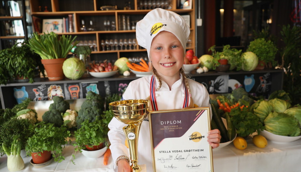 Stella Vedal Grøttheim er Norges aller første kokkespire. (Foto: Norsk Gastronmi)