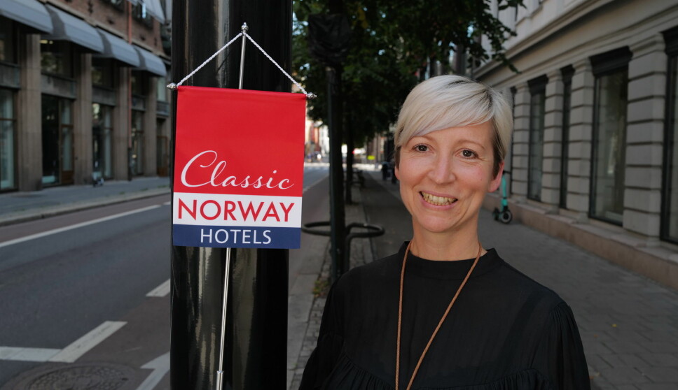 Hanna Stenberg overtok som hotelldirektør på Classic Norway-hotellet Mølla Hotell i Lillehammer sentrum. (Foto: Classic Norway Hotels)