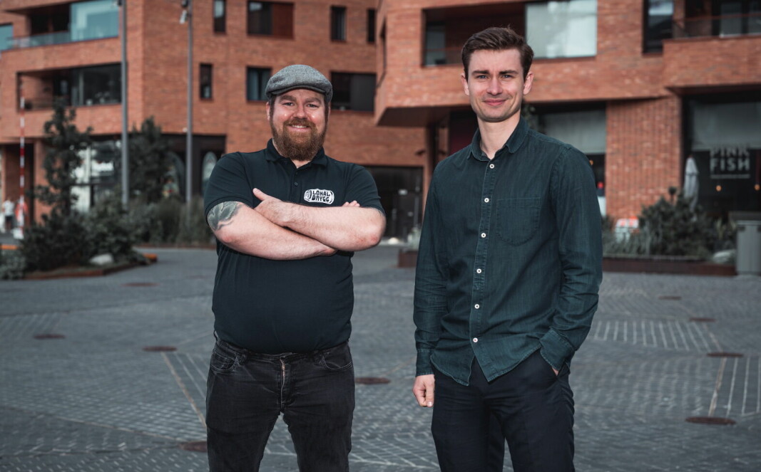 Produktsjef Jørn Idar Kvig, daglig leder Eirik Tomter og Lokalbrygg AS er i gang med sin emisjon. (Foto: Fredrik Alm)