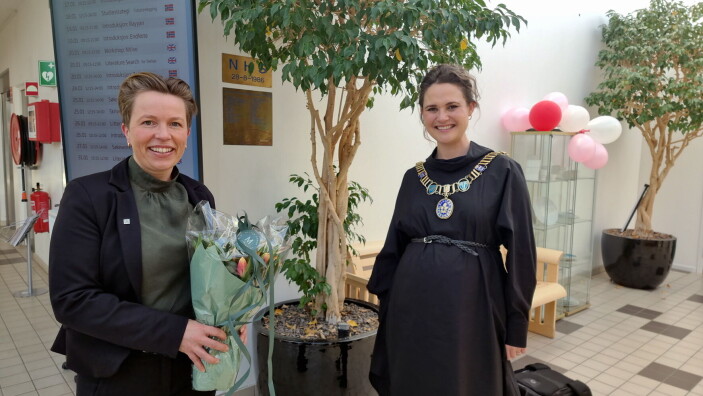 Instituttleder Trude Furunes og Stavanger-ordfører Kari Nessa Nordtun. (Foto: Ingveig Tveranger) Instituttleder Trude Furunes og Stavanger-ordfører Kari Nessa Nordtun. (Foto: Ingveig Tveranger)