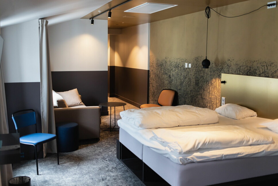 Nytt rom på Comfort Hotel Karl Johan, som nå er blitt kjedens største hotell i Oslo. (Foto: Comfort Hotel)