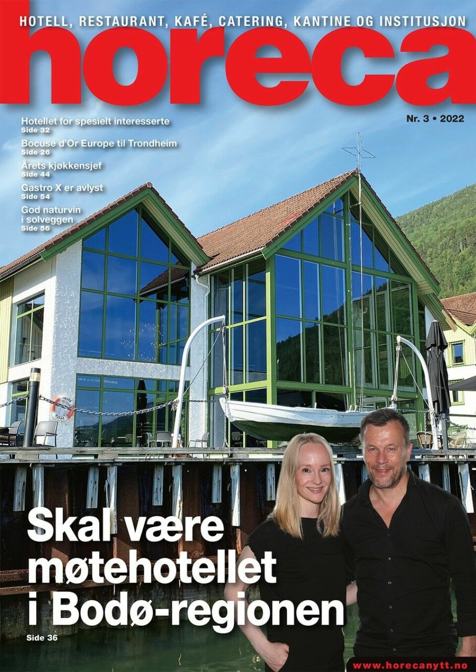 Forsiden på den tredje utgaven av Horeca i 2022. (Foto: Morten Holt/layout: Tove Sissel Larsgård)