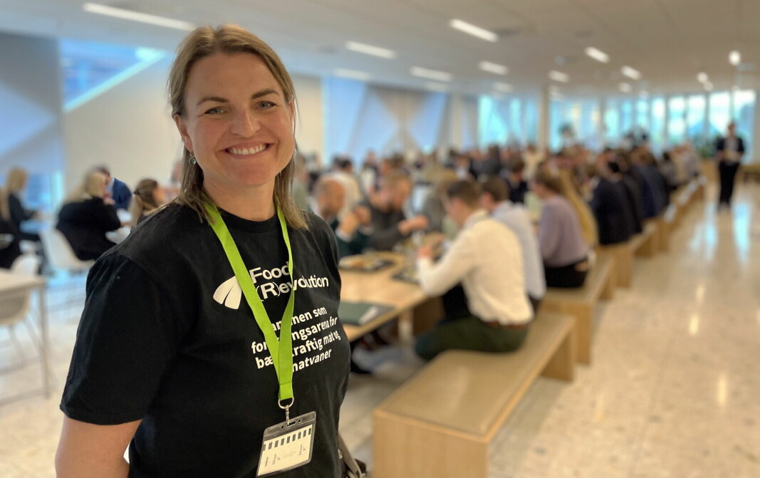 Marthe Hiorth under testen i kantinen hos Deloittes lokaler i Bjørvika i Oslo. (Foto: Coor)