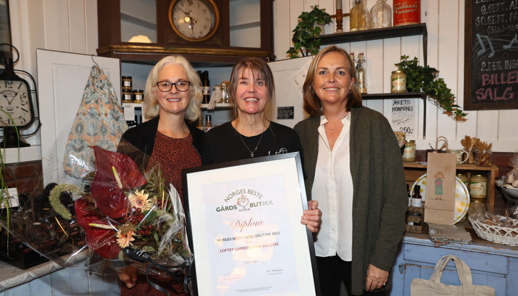 Loftet Gardsbutikk & Kafé er kåret til Norges beste gårdsbutikk i 2022. (Foto: Hanen) Loftet Gardsbutikk & Kafé er kåret til Norges beste gårdsbutikk i 2022. (Foto: Hanen)