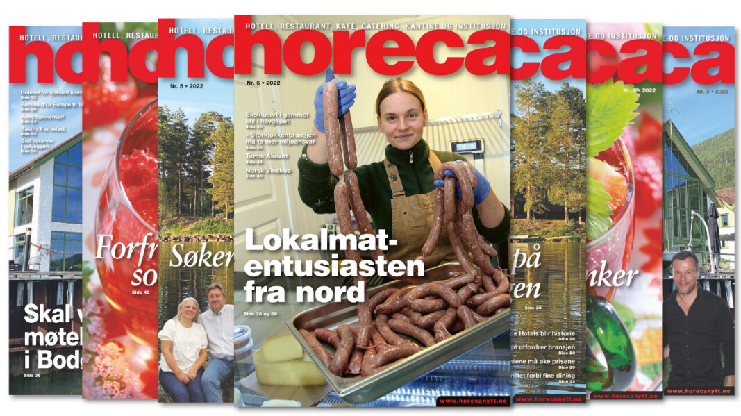 Forsiden på den sjette utgaven av Horeca i 2022. (Foto: Morten Holt/layout: Tove Sissel Larsgård) Forsiden på den sjette utgaven av Horeca i 2022. (Foto: Morten Holt/layout: Tove Sissel Larsgård)