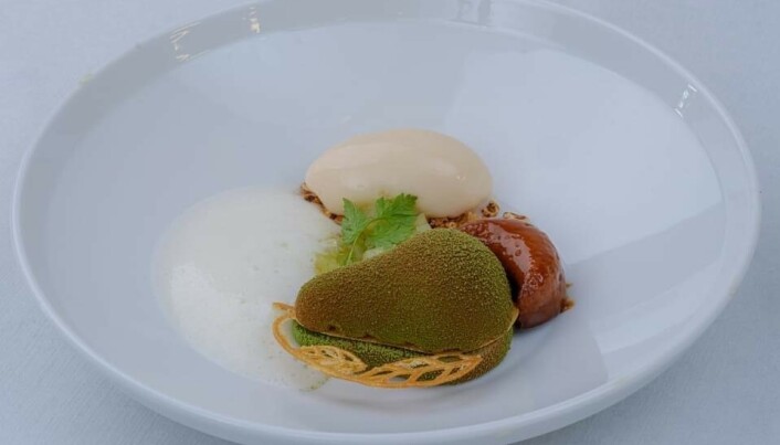 Desserten til Nils Flatmark. (Foto: NKL) Desserten til Nils Flatmark. (Foto: NKL)