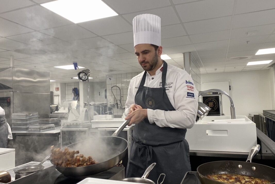 Filip August Bendi er Norges kandidat i Bocuse d'Or 2023. (Foto: Morten Holt) Filip August Bendi er Norges kandidat i Bocuse d'Or 2023. (Foto: Morten Holt)