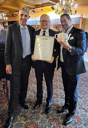 Stephen Twining, Kjetil Vassdal og Morten Malting. (Foto: Scandic Hotels)