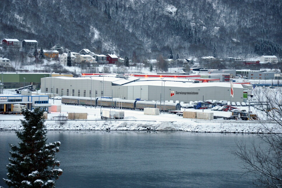 Servicegrossistenes lager i Narvik.
