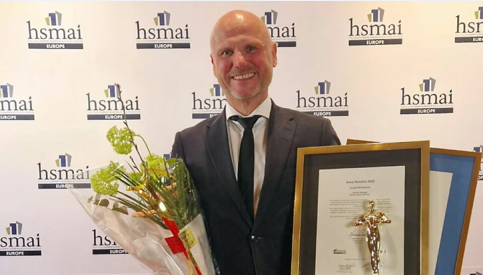 André Schreiner, hotelldirektør på Clarion Hotel The Hub, er utnevnt til «Årets hotelier» 2022 på HSMAI Awards. (Foto: HSMAI)