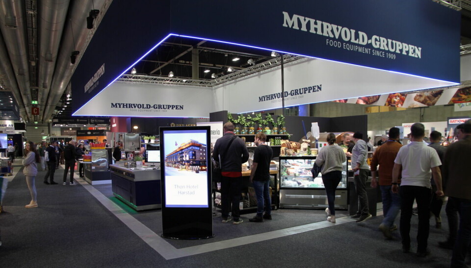 Myhrvold-Gruppens stand på Umami Arena 2023.