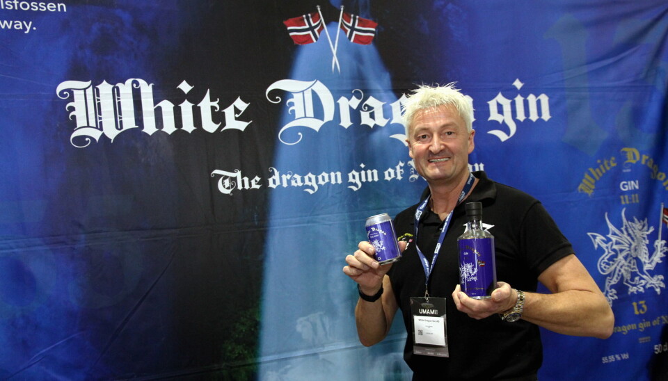 Audun Munthe presenterte sin egen gin, White Dragon Gin.