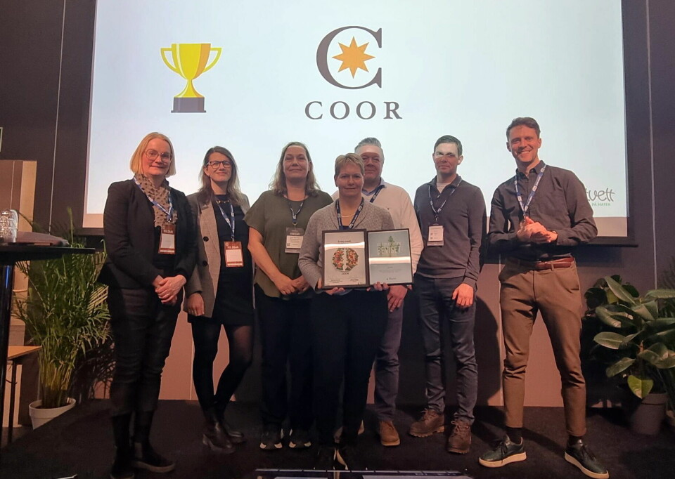 Under et seminar i regi av KuttMatsvinn på Umami Arena, mottok Coor to priser – det nye «KuttMatsvinn-beviset» til Matvett og prisen for «Mest effektive tiltak».