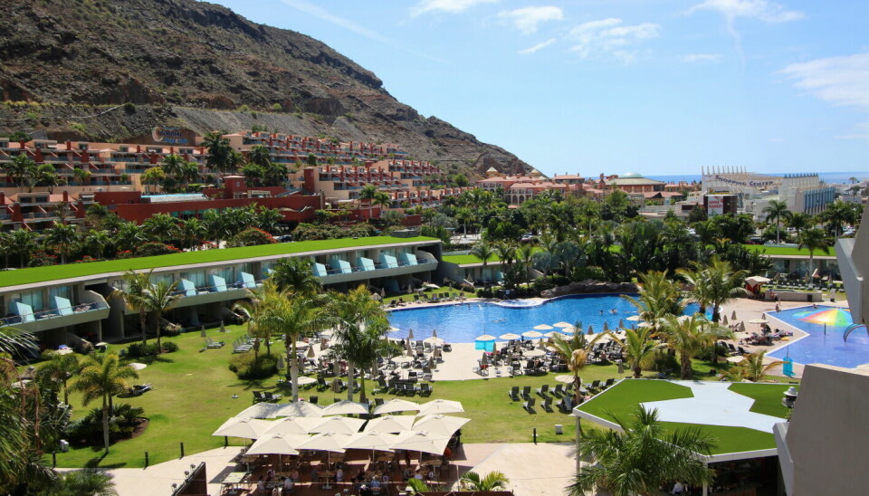 Utearealene på Radisson Blu Resort & Spa i Mogan på Gran Canaria.