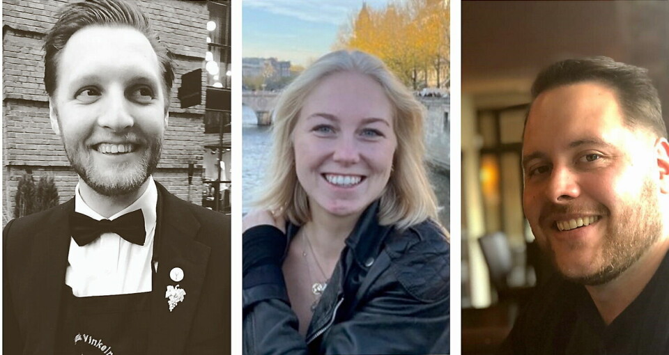 Simon Valland, Cathrine Vangen og Emil Kringhaug er nye selgere i Hansa Borg/Solera.
