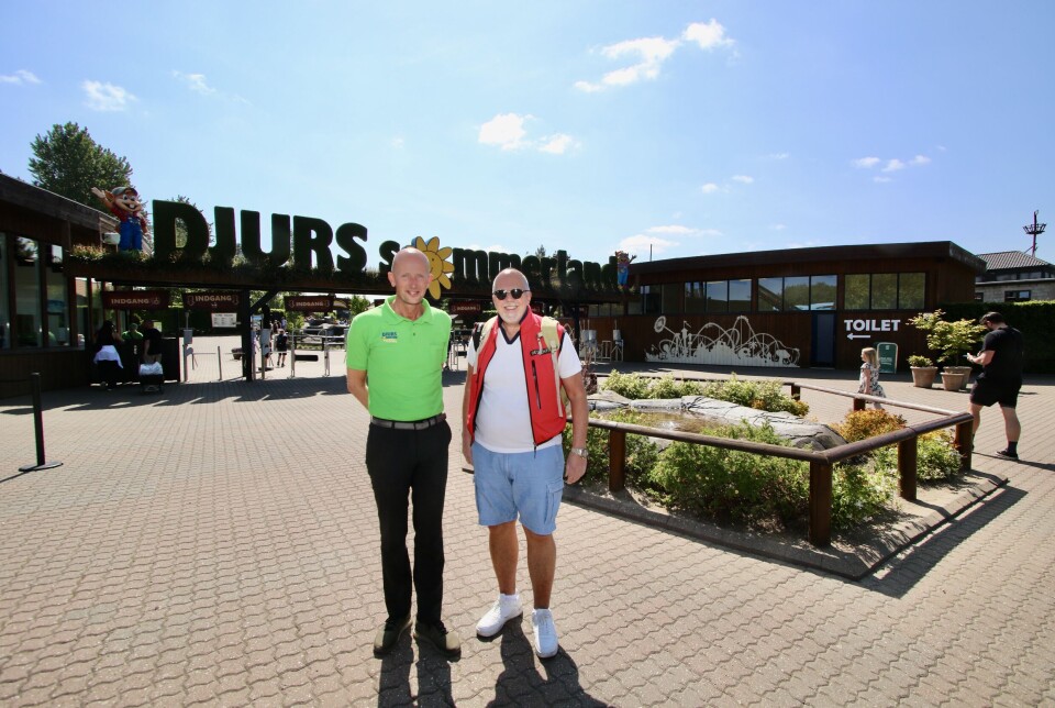 Administrerende direktør Henrik B Nielsen i Djurs Sommerland sammen med artikkelforfatter Bjørn B Jacobsen