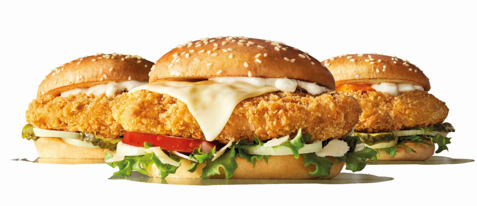 Den nye Max-serien består av Grand Chicken Sandwich, Grand Chicken Parmesan og Grand Chicken Buffalo.