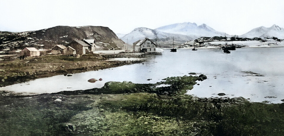 Historisk bilde fra Eidsfjorden i Vesterålen.